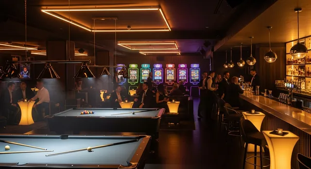 Luxury bar interior